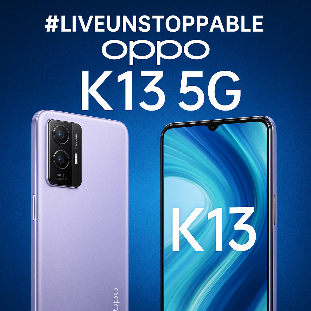 OPPO India ne launch kiya #LiveUnstoppable campaignm naye K13 5G Smarphone. Oppo K13 5G Launch – Zabardast Battery, Stylish Display aur Budget Price par Dhamaal|